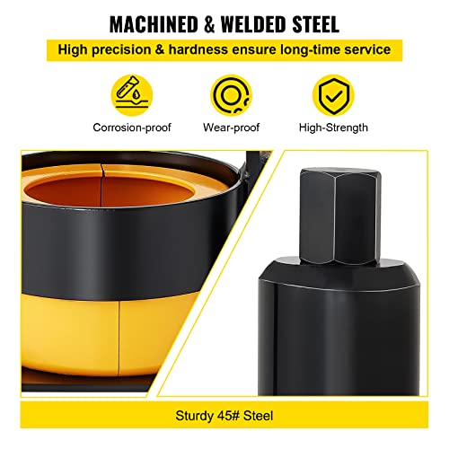 Image of VEVOR Carrier & Pinion Bearing Puller, Compatible with Dana 30, 40, 60, 70, Ford 9 inch Bearings, Pinion Puller Tool with 2 Clamshells, 45# Steel Clamshell Carrier Bearing Puller for Auto Repair
