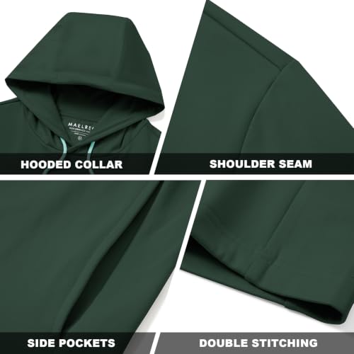 Image of M MAELREG Hoodies for Men Golf Fleece Hooded Sweatshirts Dry Fit Athletic Lightweight Casual Midlayer Mens Hoodies Pullover