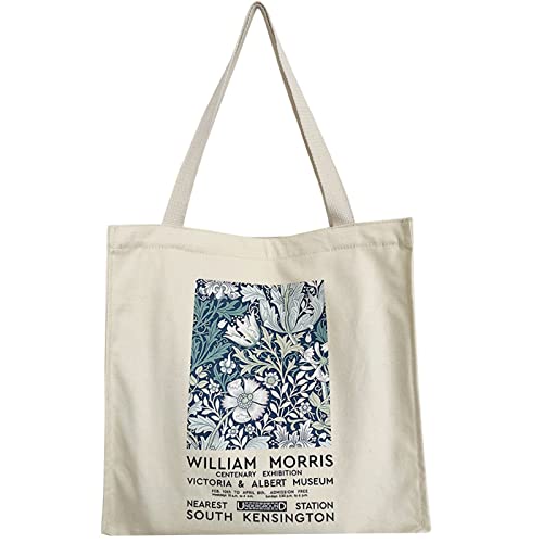 BROADREAM Canvas Tote Bag Aesthetic - Zippered Tote Bag with Interior Pocket by Shoulder Tote Bags for Women Shopping & Travel - Appreciation Gift for Teacher Mom Friendship Wife Classmate