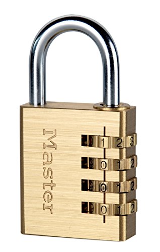 Master Lock 604EURD Cadenas à combinaison aluminium finition laiton 40 mm Anse 26 mm