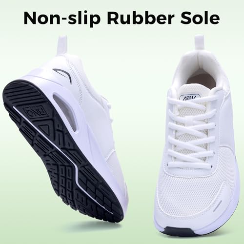 Image of IIV Women Wide Toe Box Walking Shoes Arch Support Running Tennis Sneakers Plantar Fasciitis Shoes