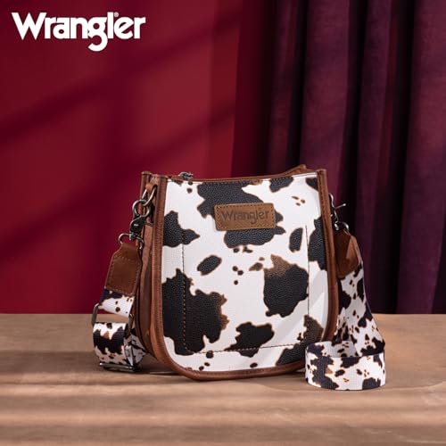 Image of Wrangler Small Crossbody Bag for Women, Mini Shoulder Purse with Adjustable Strap, Vegan Leather Phone Purse