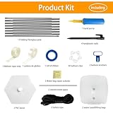 Sythrix Reusable Balloon Arch Kit, Balloon Arch-85PCS Adjustable Stand Kit 10.5ft with Water Fillable Base Fibre Pole Tape Clips, for Christmas Weddings Birthdays Party Supplies Halloween - Image 2