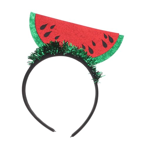 FRCOLOR Diadema Sandía Divertida para Fiesta Accesorio Hawaiano para Fotos Banda de Pelo Juvenil y Luminosa para Evento Fotomatón y Uso Diario