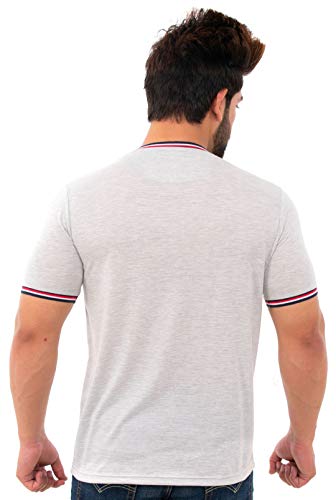 Image of Men's Printed Cotton Short Sleeves Round Neck T-Shirt