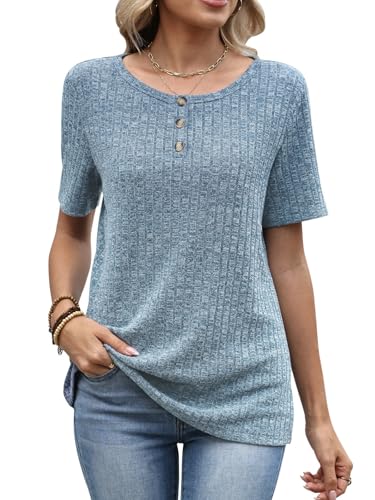 MixShe Women's Ribbed Knit Top - 70% Off Casual Blouse - Image 2