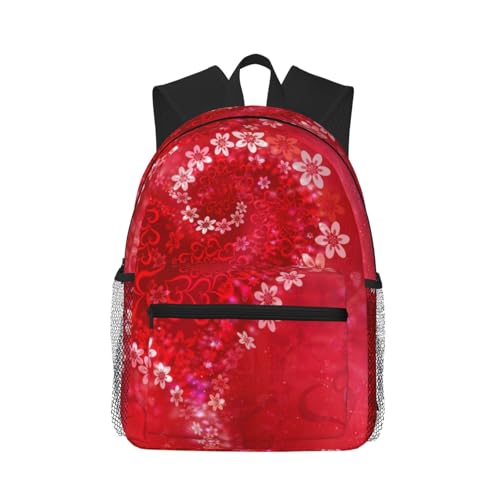Sac à dos polyvalent décontracté WURTON imprimé fleurs, bagage tendance sport et voyage