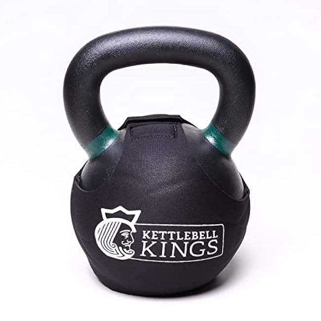 SPECIFIC TO KETTLEBELL KINGS PRODUCTS - Powder Coat Kettlebell Wrap - KG - Floor Protector Kettlebell Cover With 3mm Neoprene Sleeve for Gym or Home Fitness Kettlebell Protection (12KG)