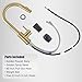 Hotis Gold Kitchen Faucet with Pull Down Sprayer, High Arc Stainless Steel Sink Faucet, Brushed Gold Bar Faucet Fit for 1 Hole Sink, Easy Install for Kitchen Farmhouse RV, HT-KBD101G