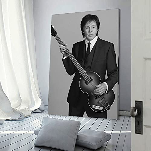 Paul McCartney Poster classique rock Star Poster et toile Art imprimé moderne pour chambre familiale 40 x 60 cm - Les Beatles, Paul McCartney, John Lennon, RIngo Starr, George Harrison Paul McCartney Poster classique rock Star Poster et toile Art imprimé moderne pour chambre familiale 40 x 60 cm – Image 4