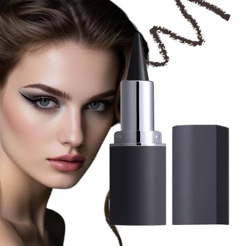 Lápiz de ojos de gel negro, lápices de gel para delineador de ojos ahumado, resistente al agua, accesorios de maquillaje para mujeres y niñas, se adapta a todos los tipos de piel