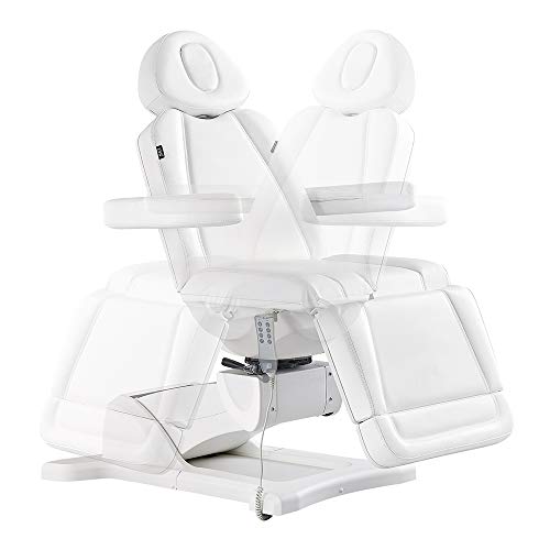 Beauty Full Electrical 4 Motor Podiatry Chair Facial Massage Dental Aesthetic Reclining Chair All Purpose Bed - Pavo -White #TOP3