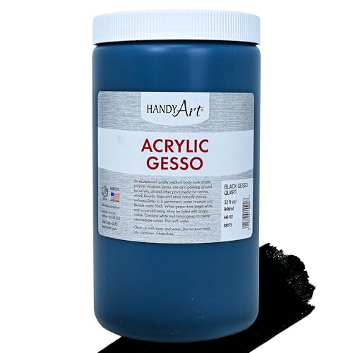 Handy Art Student Acrylic 32 ounce Black Gesso