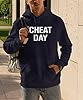 Hippowarehouse Cheat Day Unisex Hoodie Hooded top (Specific Size Guide in Description) Black #2