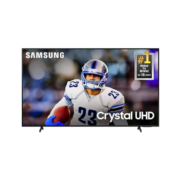SAMSUNG 43-Inch Class 4K Crystal UHD DU8000 Series HDR Smart TV w/Object Tracking Sound Lite, Motion Xcelerator 120Hz, Ultra Slim Design, Gaming Hub, Alexa Built-in (UN43DU8000, 2024 Model)