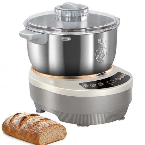 EXSHUING Amasadora Automática Con Fermentación, Amasadora Eléctrica Para Repostería, Tazón Extraíble, 140-170 Velocidad De Amasado En Rpm, Fermentación A Temperatura Constante De 25-38 °C(7L)