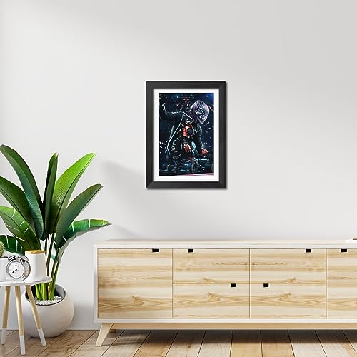 Image of TenorArts Lewis Hamilton Poster F1 Driver Posters Formula One Photo Frame Painting with Matt Finish Dark Texture (12 inches x 9inches)