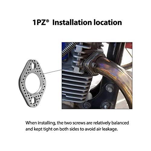 Image of 1PZ EGS-M27 Exhaust Gasket for GY6 49cc 50cc 70cc 90cc 110cc 125cc 150cc Scooter Moped Motorcycle Go Kart ATV Quad 4Wheeler Dune Buggy Dirt Pit Bike