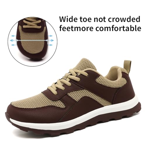Mens Shoes Wide Toe Box Zero Drop Slip On Sports Sneakers Running Jogging Anti-Slip Fashion4