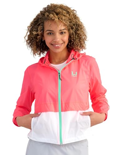 HUK Women's Tradewinds Jacket, Lightweight, Waterproof Windbreaker with UPF Sun Protection