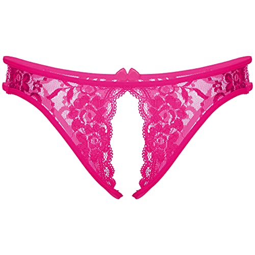 easyforever Men's Sheer Lace Briefs Sissy Hollow Out Underwear Moon Crossdress Panties Lingerie - Image 3