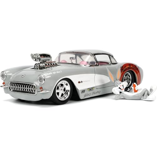Jada Toys Looney Tunes 253255041 Chevy Corvette 1967 1:24, multicolorido
