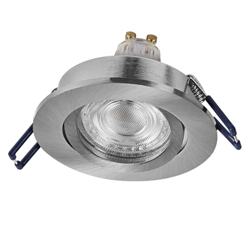 Foco empotrable LED OSRAM de 4,5W en níquel satinado para iluminar tu salón