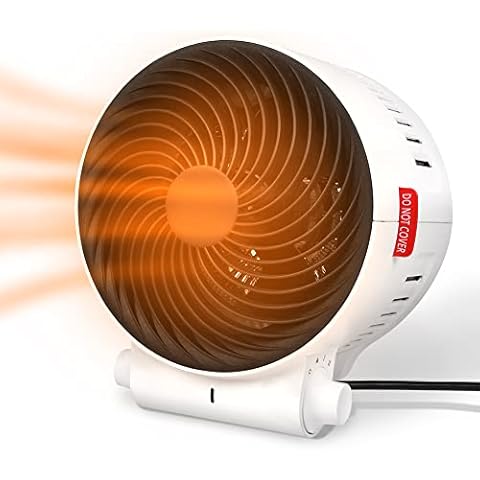 Electric Heaters, 2000W Fast Heating Plug In Heater, Low Energy Silent Fan Heater, 3-Mode 2-Speed Heater, 90° Adjustable Angle, Overheating & 45° Tip-Over Protection Portable Heaters for Home Office Cover