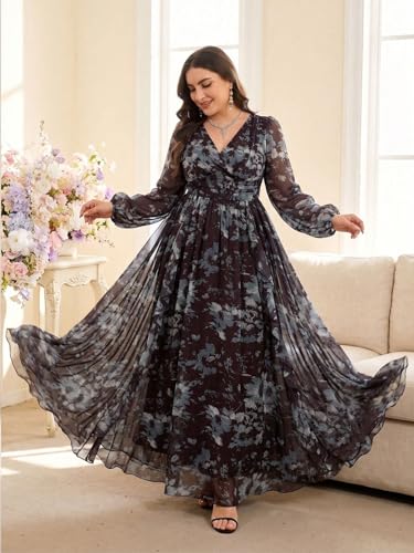 Image of TOLEEN Women's Plus Size Sequin Dress Luxurious Style Formal Cocktail Evening Party Maxi Dresses