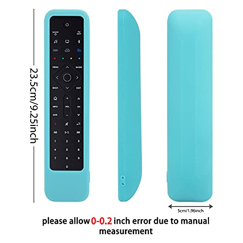 Protective Silicone Remote Case for Bose Soundbar 500 700 Remote Control, Shockproof, Washable and Skin-Friendly Cover, Non-Slip and Durable (Glow in Dark Blue)