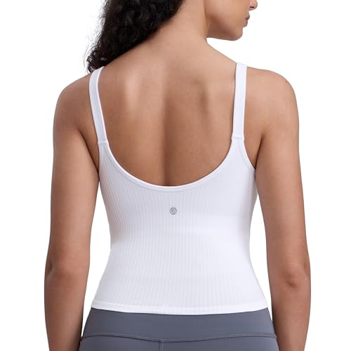 CRZ YOGA Seamless Womens U Neck Longline Sports Bra -