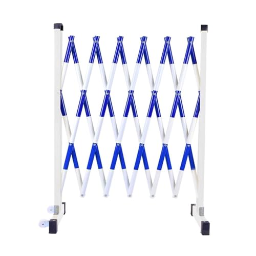 Barrière métallique extensible rétractable de sécurité à roulettes pour garage