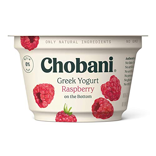 Chobani Greek Yogurt, 0%, Raspberry, 5.3 Oz #TOP27