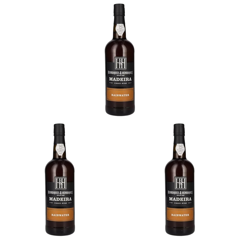 Henriques und Henriques Madeira Rainwater 19Prozent vol halbtrocken (1 x 0.75 l) (Packung mit 3)
