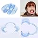 Lezed Wangenhalter Mundöffner Mundwinkelhalter Intraoral Dental C-Form Blau Mundöffner Werkzeuge fuer Mundöffner Challenge Dental C-Form Mundöffner für Zahnpflege und Party Spiel 20 Stück (Blau groß)