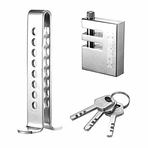 Seguridad, Sports ARCOSHOP | Bloqueo De Pedal Cerradura Candado Antirrobo De Acero Traba de auto antirrobo cerradura portátil de seguridad, de acero inoxidable resistente con 3...