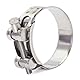 FamlTol 4 Stück Gelenkbolzenschelle Edelstahl Schlauchschellen Starke Schlauchklemme Spannbereich 56-59mm, Bandbreite 22mm
