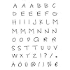 EFCO Stempel Clear Alfabet Hoofdletters A7/74 x 105 mm 55 Onderdelen Transparant, 11 x 8 x 2 cm