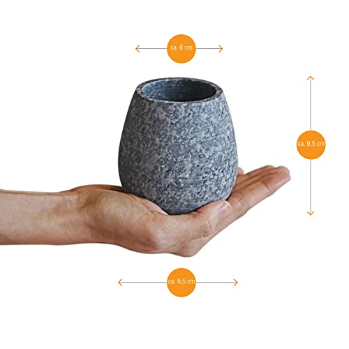 Amazy Sauna Ei aus natürlichem Speckstein (⌀9cm) | Aromaschale, Duftschale und Aufgussstein für Mentholkristalle und… - Image 4