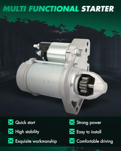 Image of SCITOO Starter Motor fit for Jaguar XJR V8 5.0L 2014-2017, for Jaguar XJ V8 5.0L 2013-2017, for Jaguar XJ V6 3.0L 2013-2017 Replacement Starter 10979