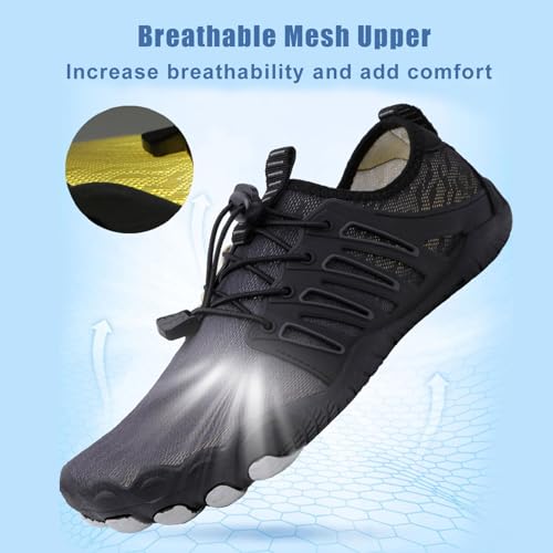 Image of Hike Barefoot Shoes Womens Mens, Pro Water Shoes Barefoot Hike Shoes, Wide Toe Box Non-Slip Breathable