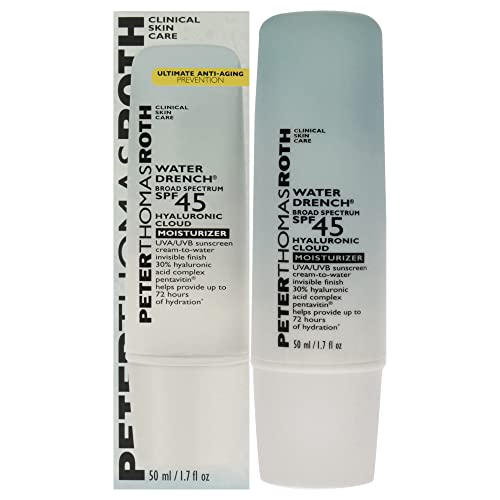 Peter Thomas Roth | Water Drench Broad Spectrum Spf 45 Hyaluronic Cloud Moisturizer | Spf Moisturizer For Face, Lightweight Sunscreen For Face #TOP2