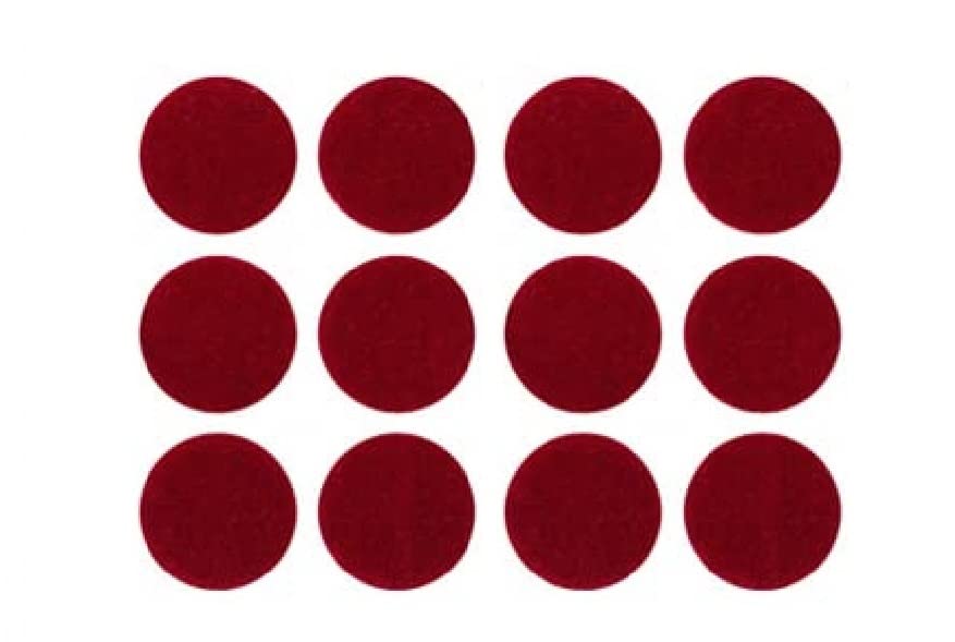 Image of Sunaina New Gold Sticker Kumkum Forehead Dark Red Round Pottu Bindis Velvet Bindi Box With 15 Cards /Flaps For Women & Girls (GDR-2 (12MM))
