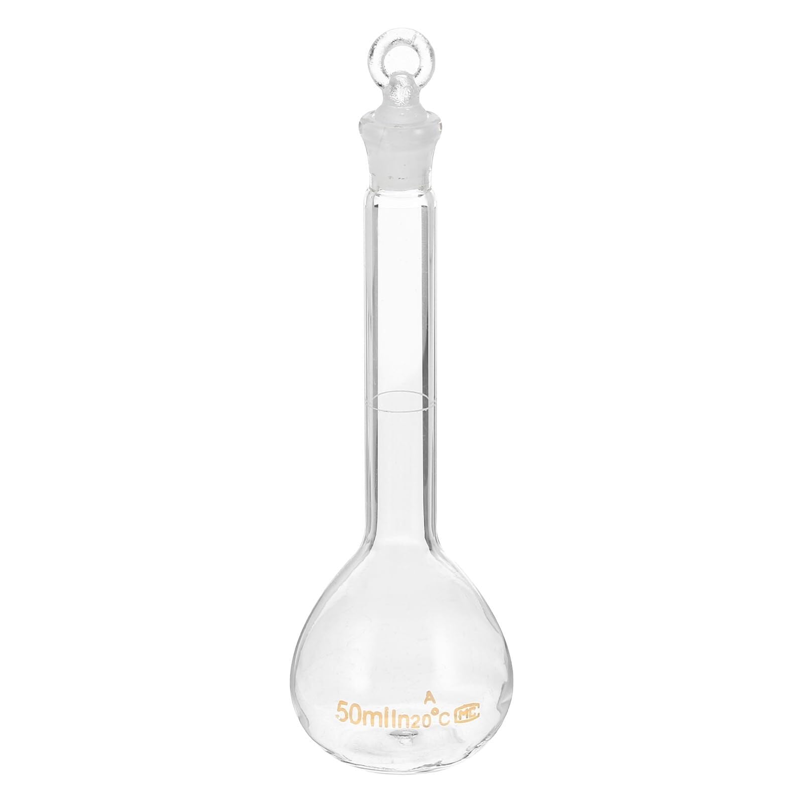 Matraz aforado 5ml - Vidrio borosilicato 3.3 con tapón para experimentos de laboratorio precisos(50ml)