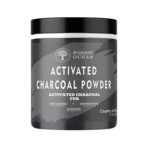 Image of 100% Natural Activated Charcoal Powder For skin & hair mask powder with vitamin A & E,detoxify skin,impurities, dead skin-150 gram