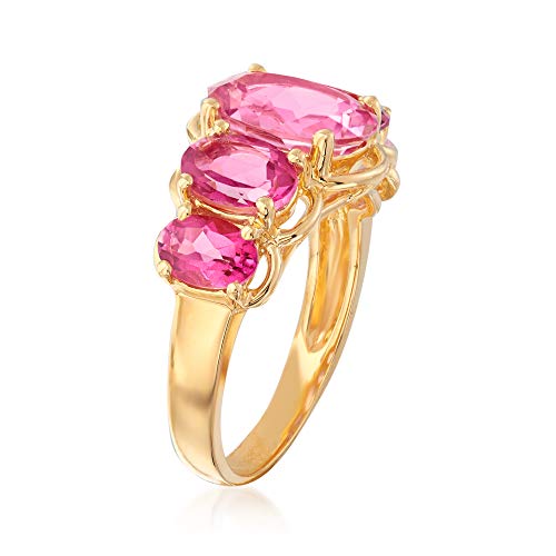 Ross-Simons 4.50 Ct. T.w. Gemstone 5-Stone Ring In 18Kt Gold Over Sterling #TOP2