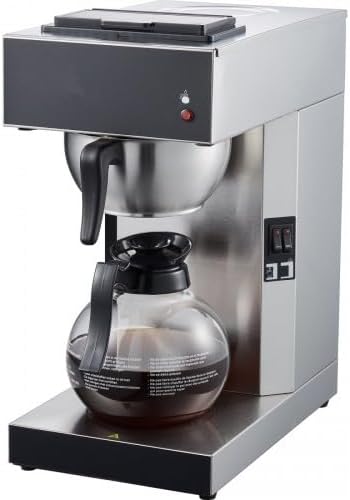 Commercial Filter Coffee Maker machine Manual Fill, Pour and Serve, Fresh Brew 1 Glass jug 1.8ltr STRB286W, 140 cups per hour perfect for catering