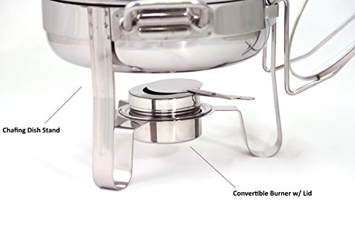 Excelsteel Prato de atrito inoxidável profissional resistente de 4 litros