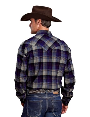 KARMAN INC Men's Blue 2XL Western Shirt2