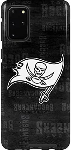 Skinit Pro Phone Case Compatible with Galaxy S20 Plus - Officially Licensed NFL Tampa Bay Buccaneers Black & White Design